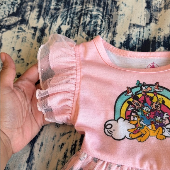 Disney Parks Minnie Mouse & Friends Fancy Nightdress Gown Girls Size 3 Years - Picture 6 of 13